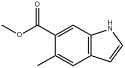 5-Methyl-indole-6-carboxylic acid Methyl ester 구조식 이미지