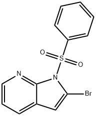 1-(Phenylsulphonyl)-2-broMo-7-azaindole Structure