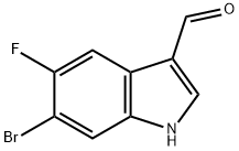 6-BroMo-5-fluoro-1H-indole-3-carboxaldehyde Structure