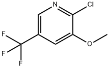 2-클로로-3-METHOXY-5-(트리플루오로메틸)피리딘 구조식 이미지