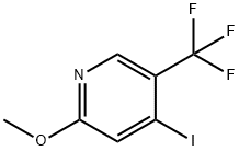 4-IODO-2-METHOXY-5-(TRIFLUOROMETHYL)PYRIDINE Structure