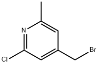 4-(broMoMethyl)-2-chloro-6-Methylpyridine 구조식 이미지
