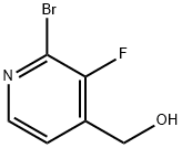 2-BroMo-3-fluoro-4-(hydroxyMethyl)pyridine 구조식 이미지