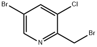 5-BroMo-2-(broMoMethyl)-3-클로로피리딘 구조식 이미지