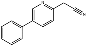 2-(5-페닐피리딘-2-일)아세토니트릴 구조식 이미지