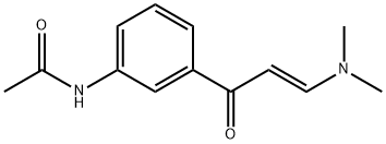 (E)-N-(3-(3-(DiMethylaMino)acryloyl)phenyl)acetaMide 구조식 이미지