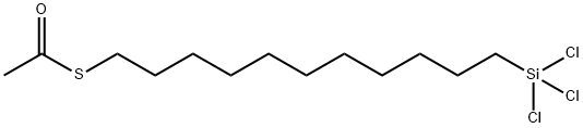 ETHANETHIOIC ACID, S-[11-(TRICHLOROSILYL)UNDECYL] ESTER Structure