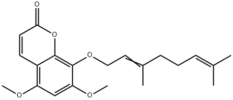 8-Geranyloxy-5,7-diMethoxycouMarin 구조식 이미지