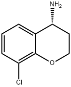 (4R)-8-CHLORO-3,4-DIHYDRO-2H-1-BENZOPYRAN-4-AMINE 구조식 이미지