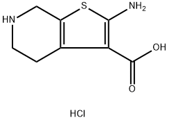 2-AMino-4,5,6,7-tetrahydrothieno[2,3-c]pyridine-3-carboxylic acid dihydrochloride Structure