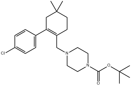 tert-butyl 4-((4'-chloro-5,5-diMethyl-3,4,5,6-tetrahydro-[1,1'-biphenyl]-2-yl)Methyl)piperazine-1-carboxylate Structure