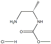 (S)-메틸1-a미노프로판-2-일카르바메이트염산염 구조식 이미지