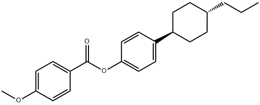 4-Methoxybenzoic acid 4-(trans-4-propylcyclohexyl)phenyl ester 구조식 이미지