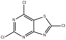 2,5,7-Trichlorothiazolo[4,5-d]pyriMidine 구조식 이미지