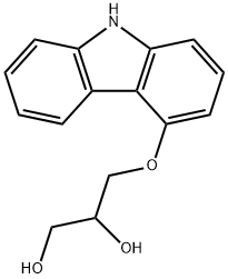 3-(9H-Carbazol-4-yloxy)-1,2-propanediol 구조식 이미지