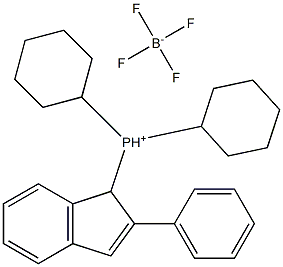 (2-Phenylindenyl)dicyclohexylphosphoniuM tetrafluoroborate 구조식 이미지