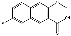 7-broMo-3-Methoxy-2-naphthoic acid 구조식 이미지