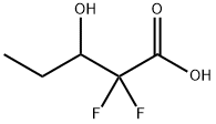 2,2-Difluoro-3-hydroxypentanoic acid 구조식 이미지