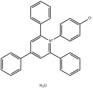 1-(4-히드록시페닐)-2,4,6-트리페닐피리디늄 하이드록사이드 내부 염 수화물 구조식 이미지