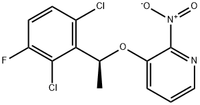 (S)-3-(1-(2,6-dichloro-3-fluorophenyl)ethoxy)-2-nitropyridine Structure