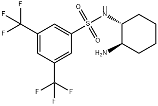 N-[(1R,2R)-2-a미노사이클로헥실]-3,5-비스(트리플루오로메틸)-벤젠술폰아미드 구조식 이미지