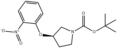 (S)-tert-butyl3-(2-nitrophenoxy)pyrrolidine-1-carboxylate Structure