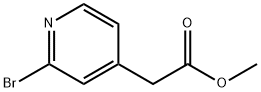 (2-BroMo-pyridin-4-yl)-acetic acid Methyl ester 구조식 이미지