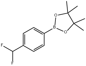 2-(4-(DifluoroMethyl)phenyl)-4,4,5,5-tetraMethyl-1,3,2-dioxaborolane Structure
