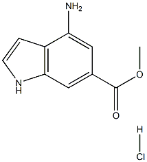 Methyl 4-AMino-6-indolecarboxylate Hydrochloride Structure