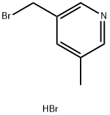 3-(브로모메틸)-5-메틸피리딘하이드로브로마이드 구조식 이미지