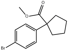 1-(4-BroMo-페닐)-사이클로펜탄카르복실산메틸에스테르 구조식 이미지