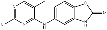 5-(2-chloro-5-MethylpyriMidin-4-ylaMino)benzo[d]oxazol-2(3H)-one 구조식 이미지