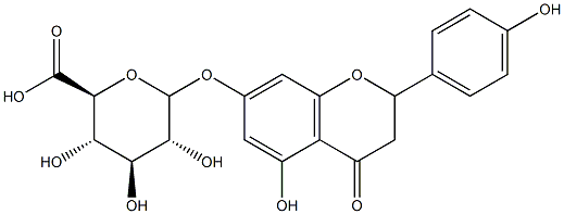 Naringenin-7-O-glucuronide 구조식 이미지