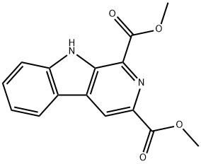 9H-Pyrido[3,4-b]indole-1,3-dicarboxylic acid, diMethyl ester Structure