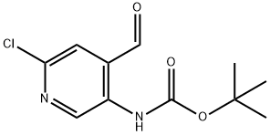 tert-butyl 6-chloro-4-forMylpyridin-3-ylcarbaMate 구조식 이미지