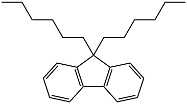 9,9-Dihexylfluorene Structure