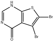 5,6-DibroMothieno[2,3-d]pyriMidin-4(3H)-one 구조식 이미지