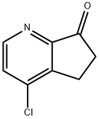 4-chloro-5H-cyclopenta[b]pyridin-7(6H)-one Structure