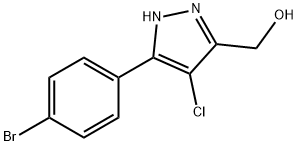 (3-(4-broMophenyl)-4-chloro-1H-pyrazol-5-yl)Methanol Structure