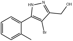 (4-브로모-3-(o-톨릴)-1H-피라졸-5-일)메탄올 구조식 이미지