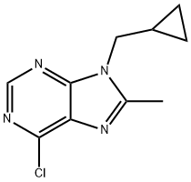 6-클로로-9-사이클로프로필메틸-9H-퓨린 구조식 이미지