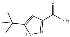 3-Tert-butyl-1H-pyrazole-5-carboxamide ,97% Structure