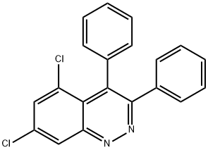 5,7-Dichloro-3,4-diphenylcinnoline Structure