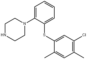 1-[2-[(5-chloro-2,4-diMethylphenyl)thio]phenyl]- Piperazine Structure