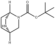 (1R,4R)-2,5-Diazabicyclo[2.2.2]octane-2-carboxylic acid 1,1-dimethylethyl ester Structure