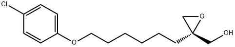 OxiraneMethanol, 2-[6-(4-chlorophenoxy)hexyl]-, (2S)- Structure