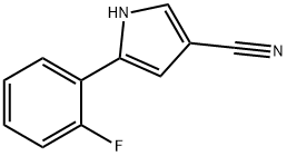 5-(2-fluorophenyl)-1H-pyrrole-3-carbonitrile 구조식 이미지