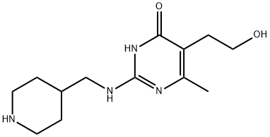 5-(2-Hydroxyethyl)-6-Methyl-2-[(4-piperidinylMethyl)aMino]-4(3H)-pyriMidinone Structure