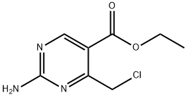 2-AMino-4-chloroMethyl-pyriMidine-5-carboxylic acid ethyl ester Structure