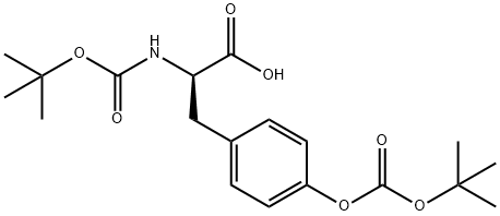 N,O-Di-BOC-D-tyrosine 구조식 이미지